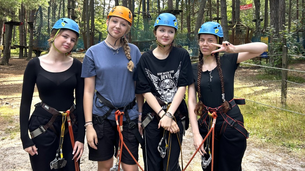 młodzież lato ustka park linowy